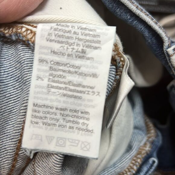 Madewell k6277 Slim Everyday Flex Jeans Eco Edition 32/30 Repaired - preowned - Picture 9 of 13